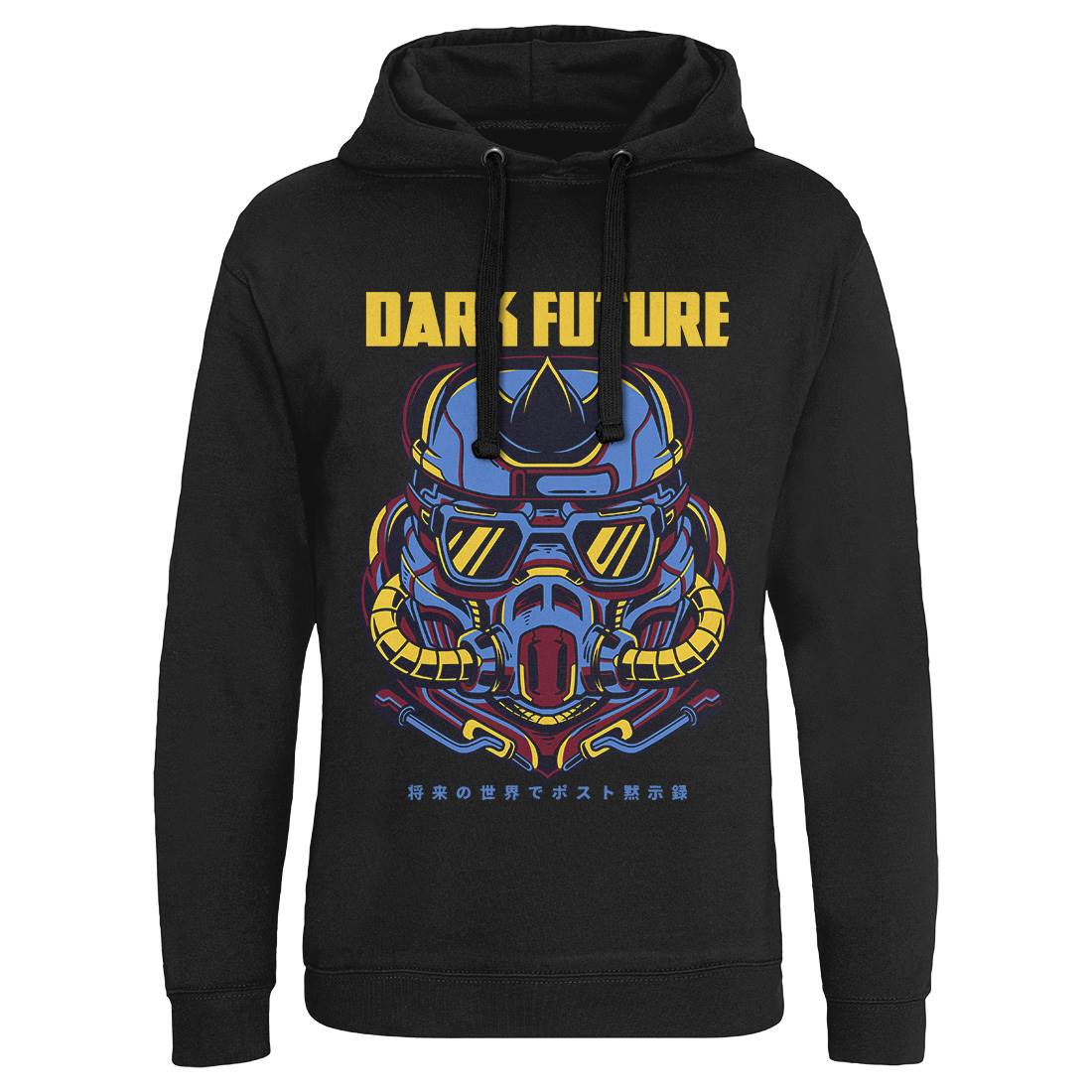 Dark Future Mens Hoodie Without Pocket Space D745