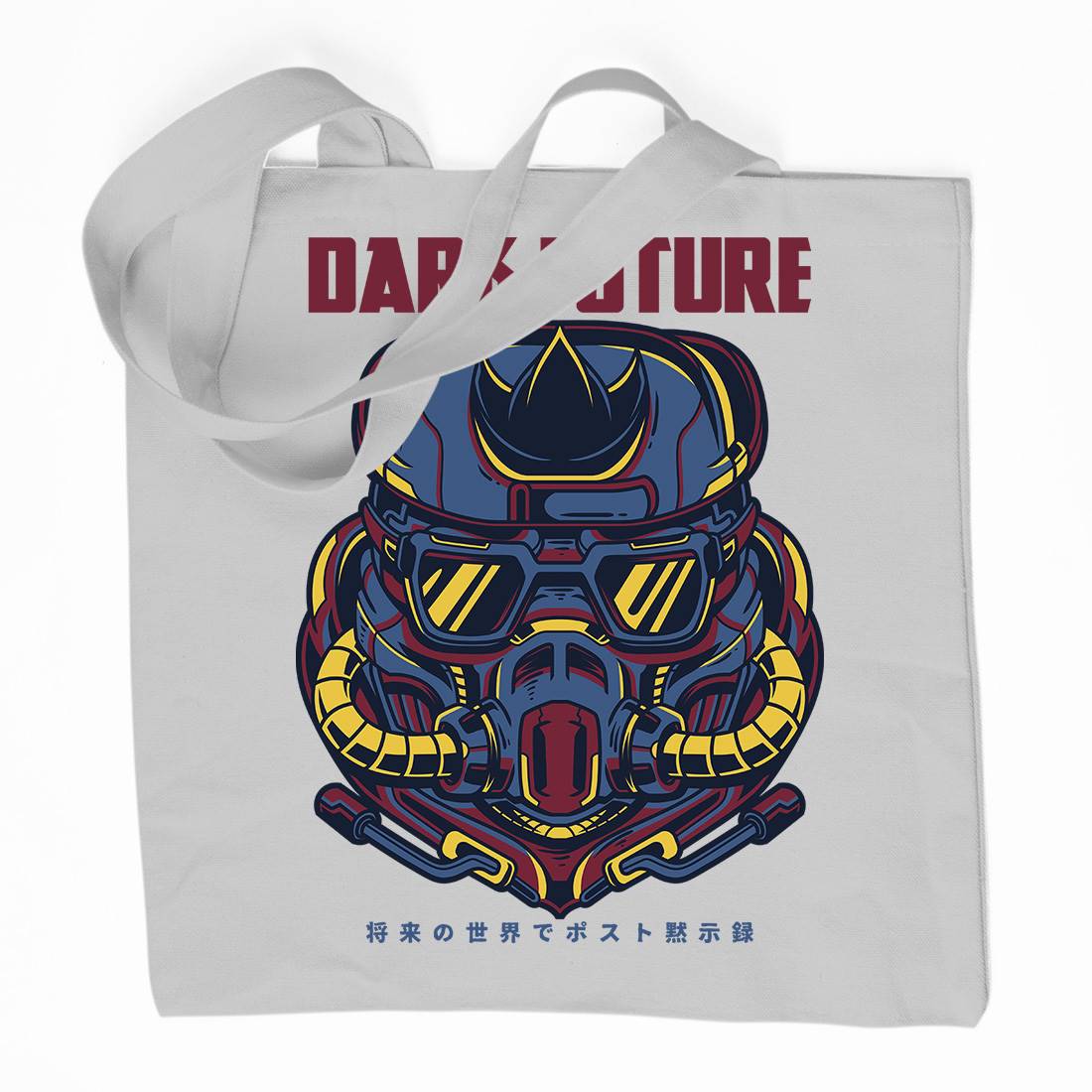 Dark Future Organic Premium Cotton Tote Bag Space D745