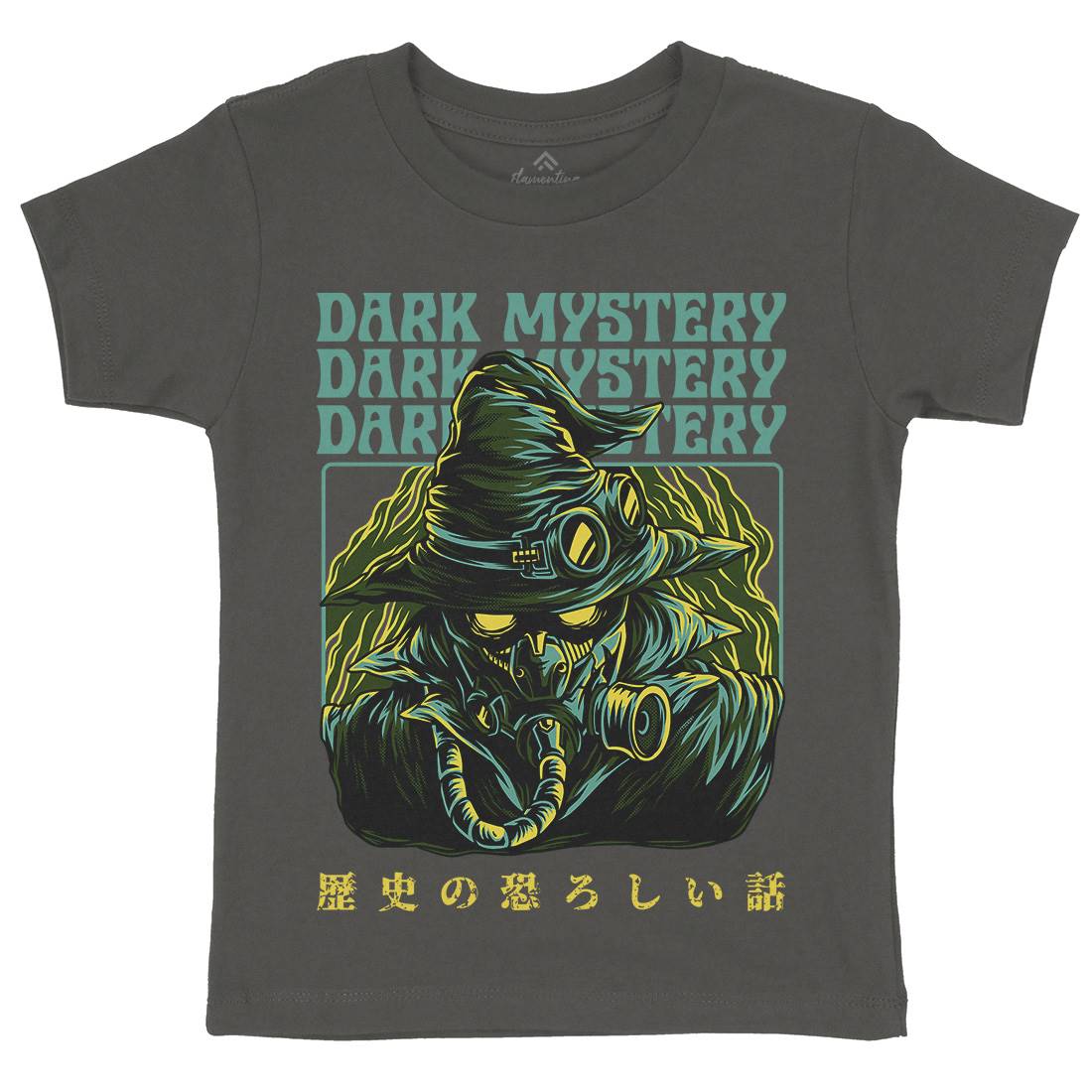 Dark Mystery Kids Crew Neck T-Shirt Horror D746