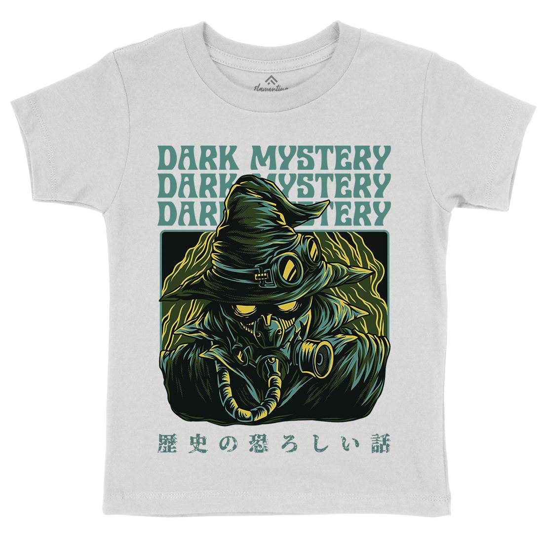 Dark Mystery Kids Crew Neck T-Shirt Horror D746