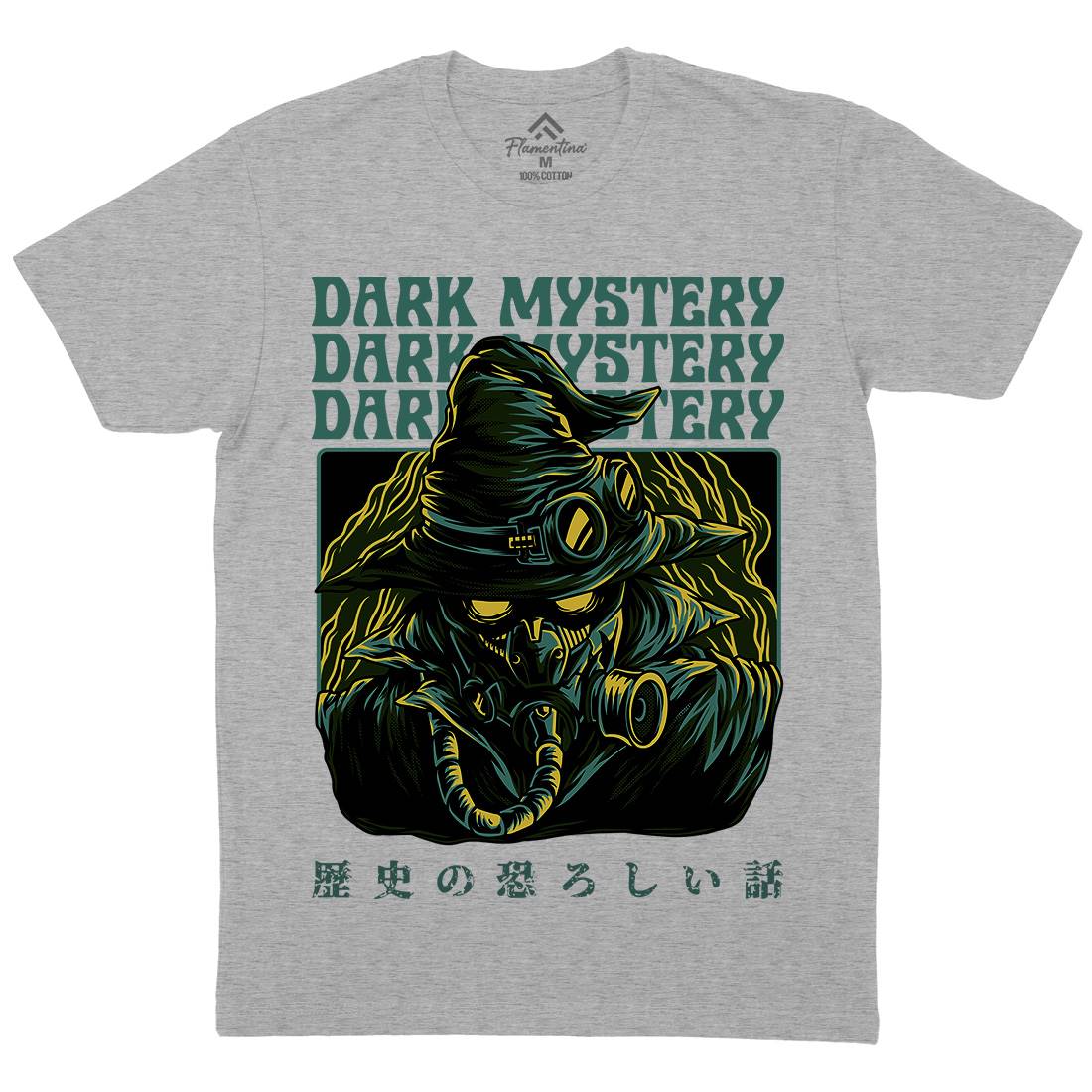Dark Mystery Mens Crew Neck T-Shirt Horror D746