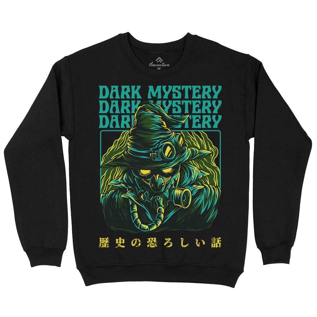 Dark Mystery Mens Crew Neck Sweatshirt Horror D746