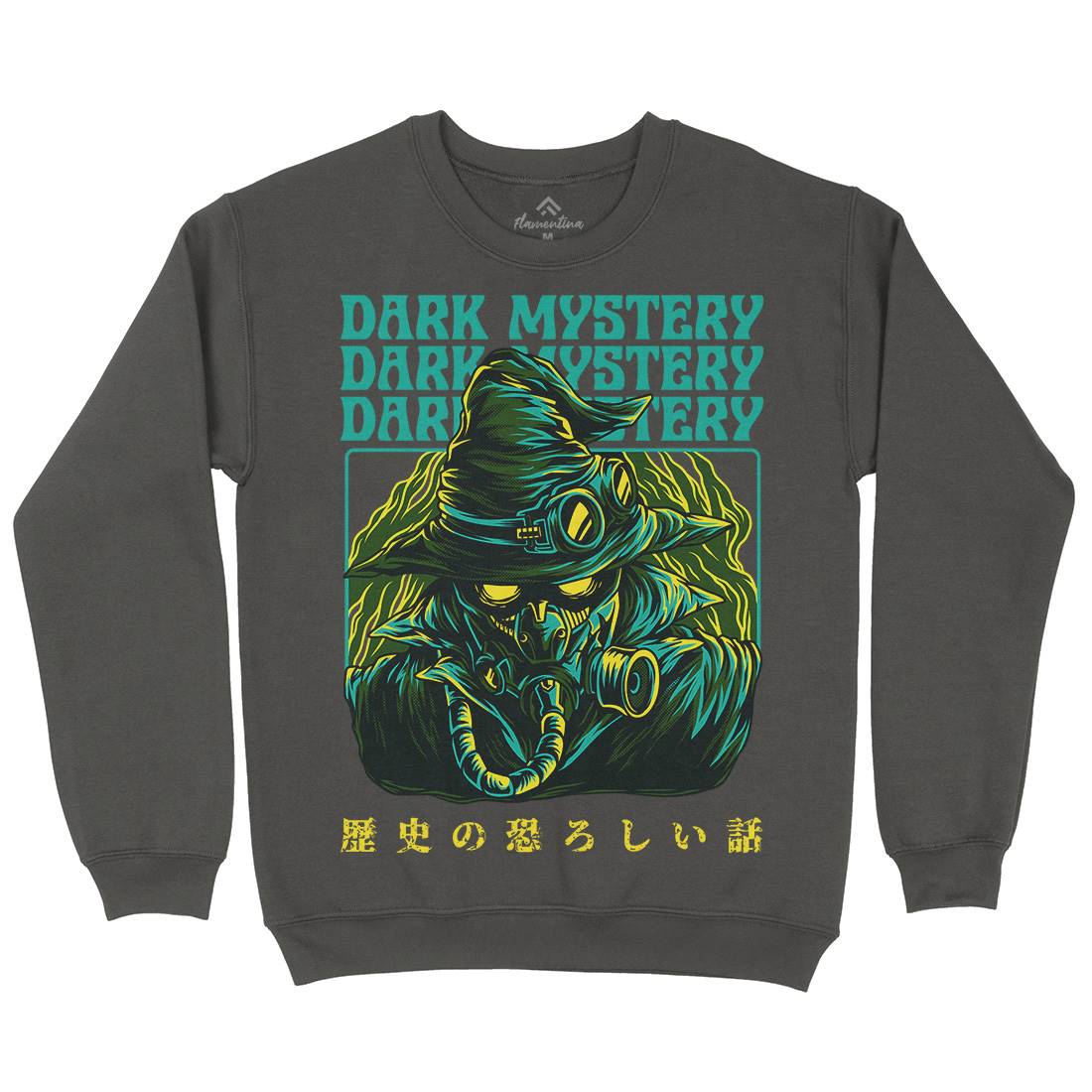 Dark Mystery Kids Crew Neck Sweatshirt Horror D746