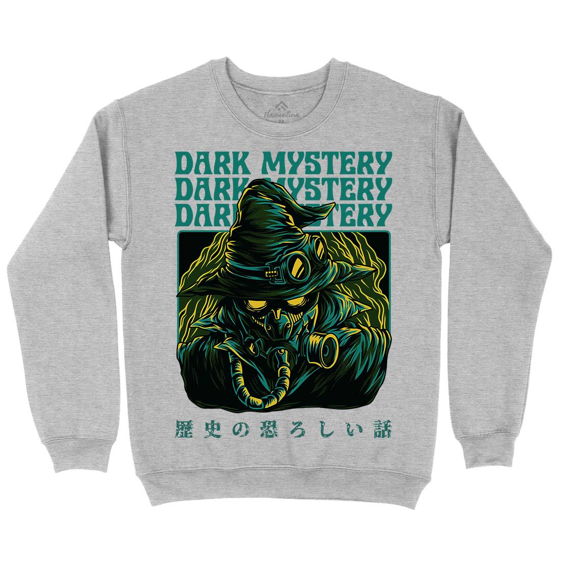 Dark Mystery Mens Crew Neck Sweatshirt Horror D746