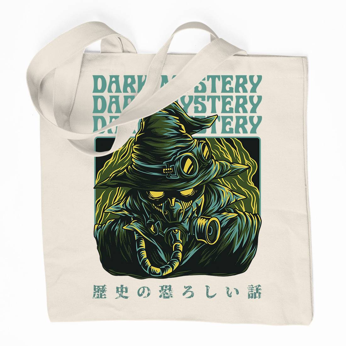 Dark Mystery Organic Premium Cotton Tote Bag Horror D746