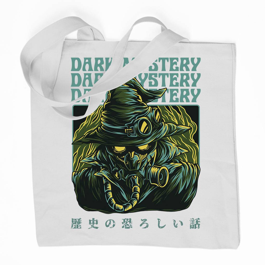 Dark Mystery Organic Premium Cotton Tote Bag Horror D746
