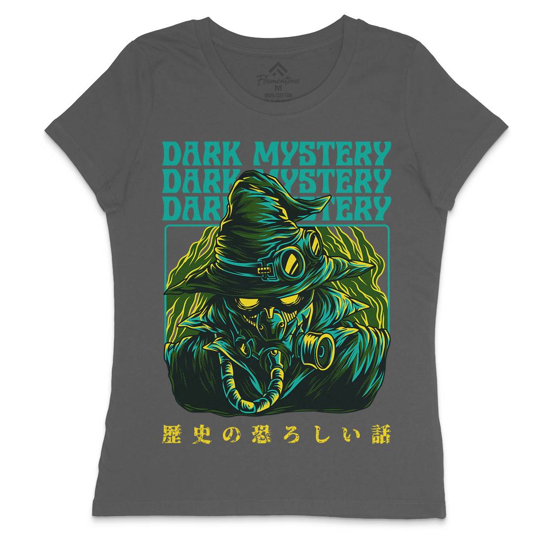 Dark Mystery Womens Crew Neck T-Shirt Horror D746