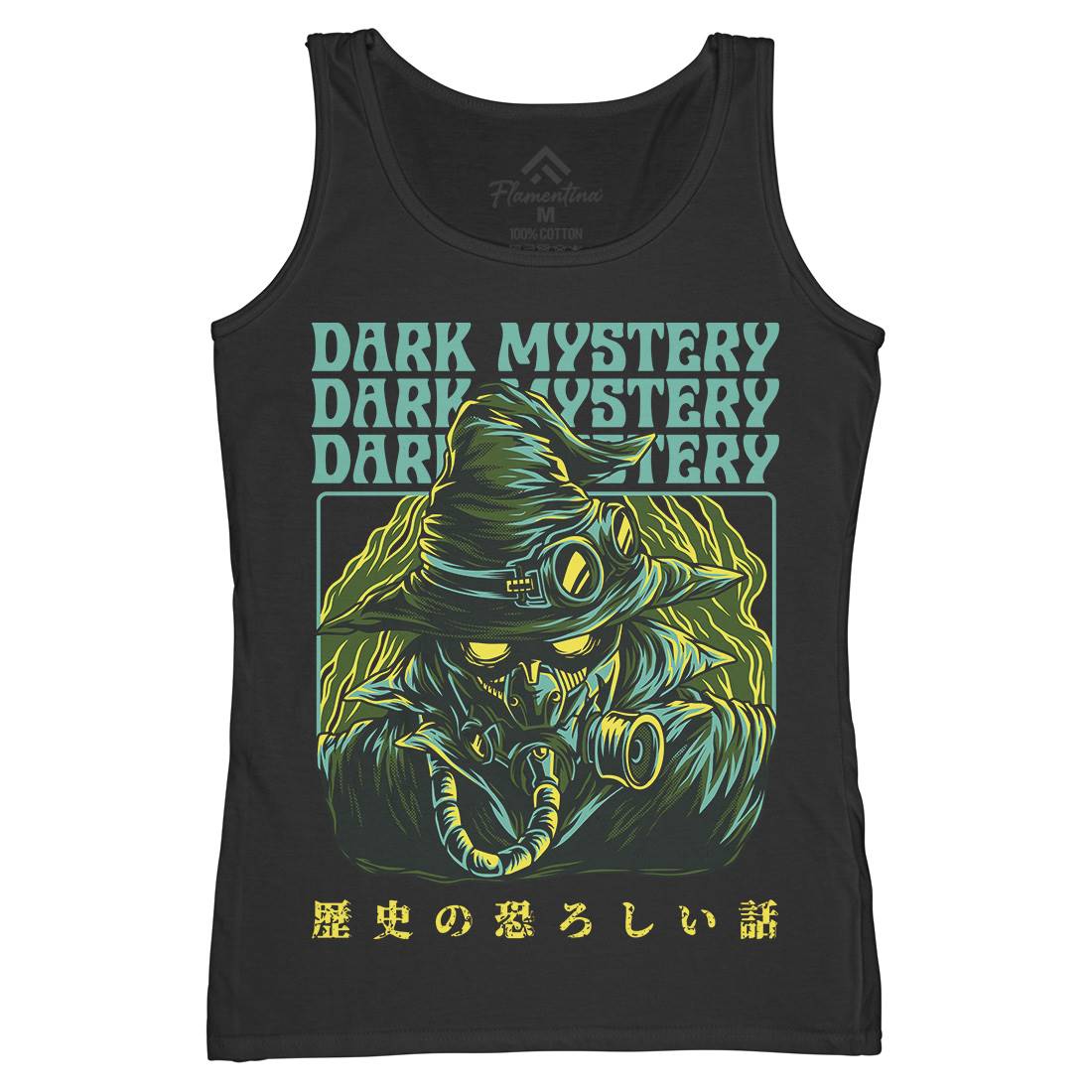 Dark Mystery Womens Organic Tank Top Vest Horror D746