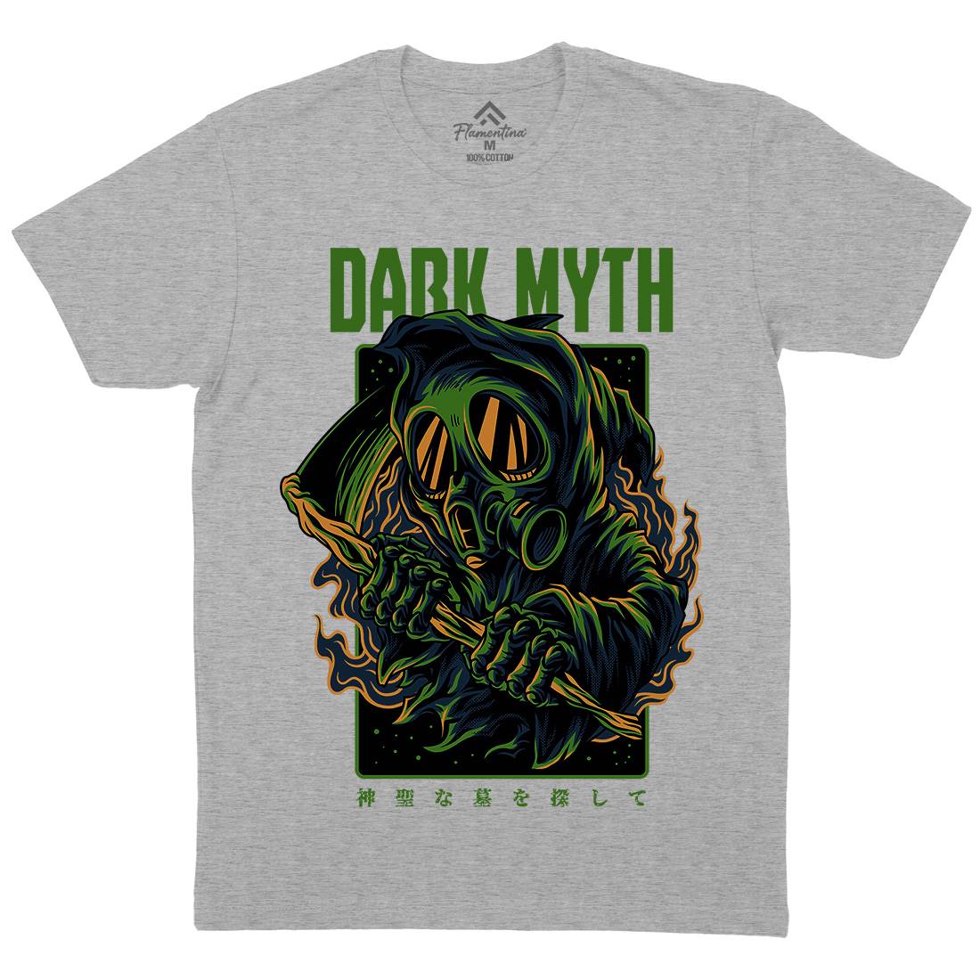Dark Myth Mens Crew Neck T-Shirt Horror D747