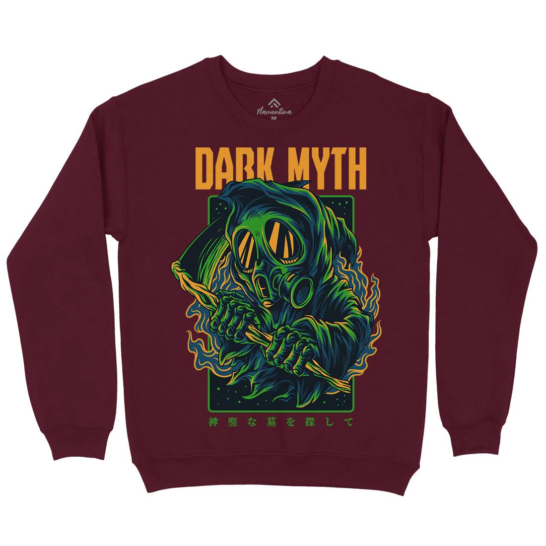 Dark Myth Mens Crew Neck Sweatshirt Horror D747