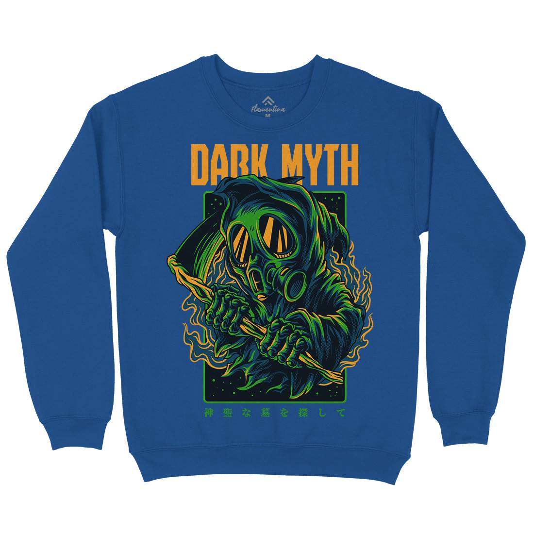 Dark Myth Mens Crew Neck Sweatshirt Horror D747