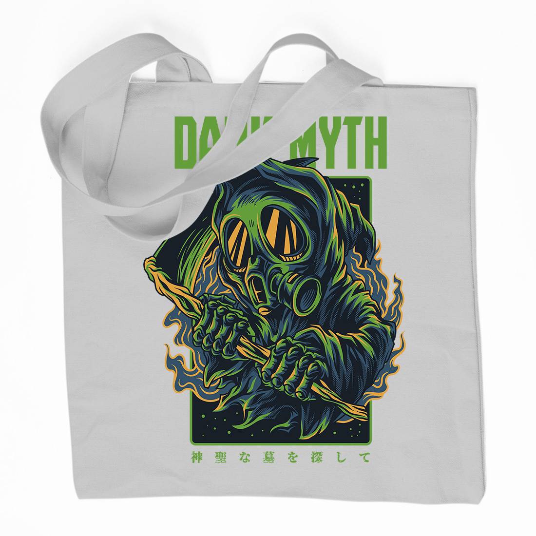 Dark Myth Organic Premium Cotton Tote Bag Horror D747