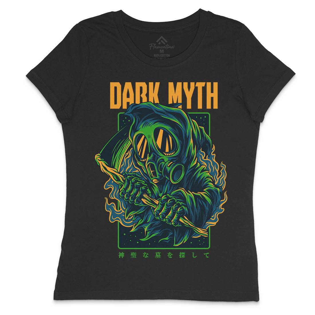 Dark Myth Womens Crew Neck T-Shirt Horror D747