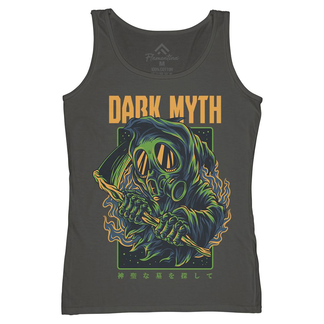 Dark Myth Womens Organic Tank Top Vest Horror D747