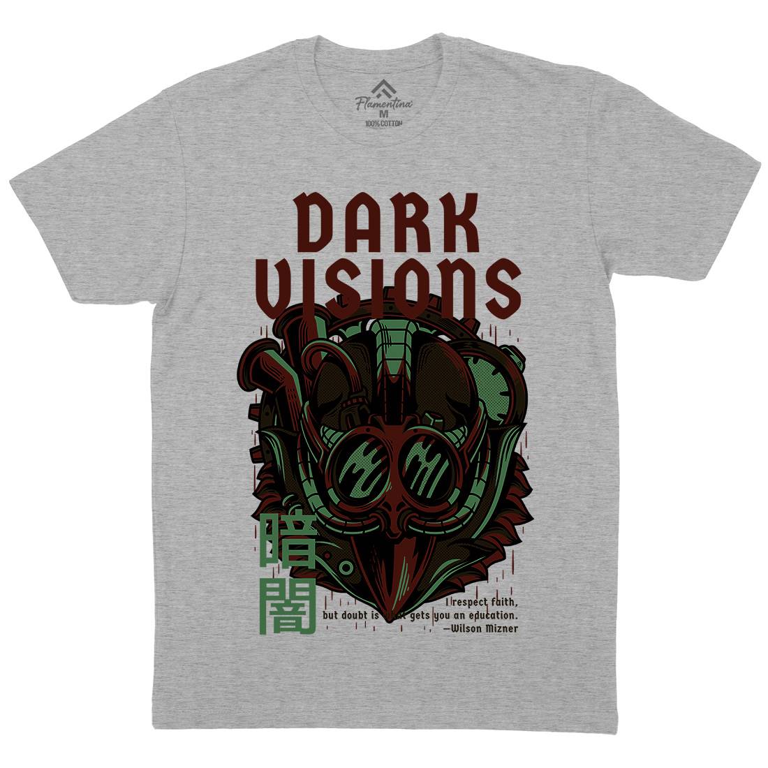 Dark Visions Mens Crew Neck T-Shirt Steampunk D748