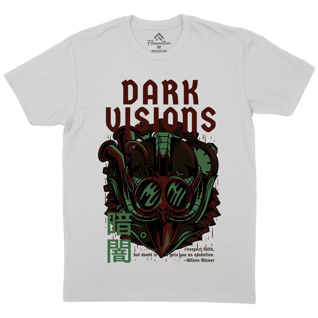 Dark Visions Mens Crew Neck T-Shirt Steampunk D748
