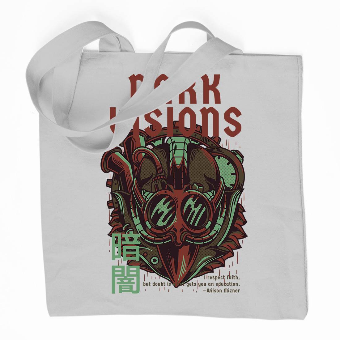 Dark Visions Organic Premium Cotton Tote Bag Steampunk D748
