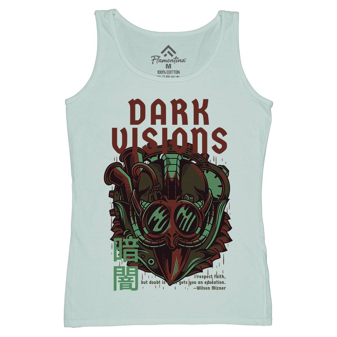 Dark Visions Womens Organic Tank Top Vest Steampunk D748