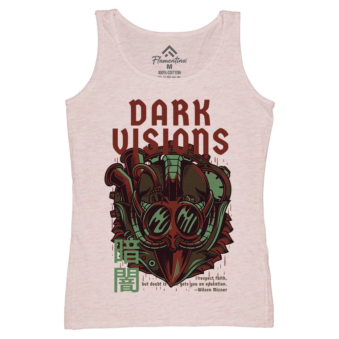 Dark Visions Womens Organic Tank Top Vest Steampunk D748