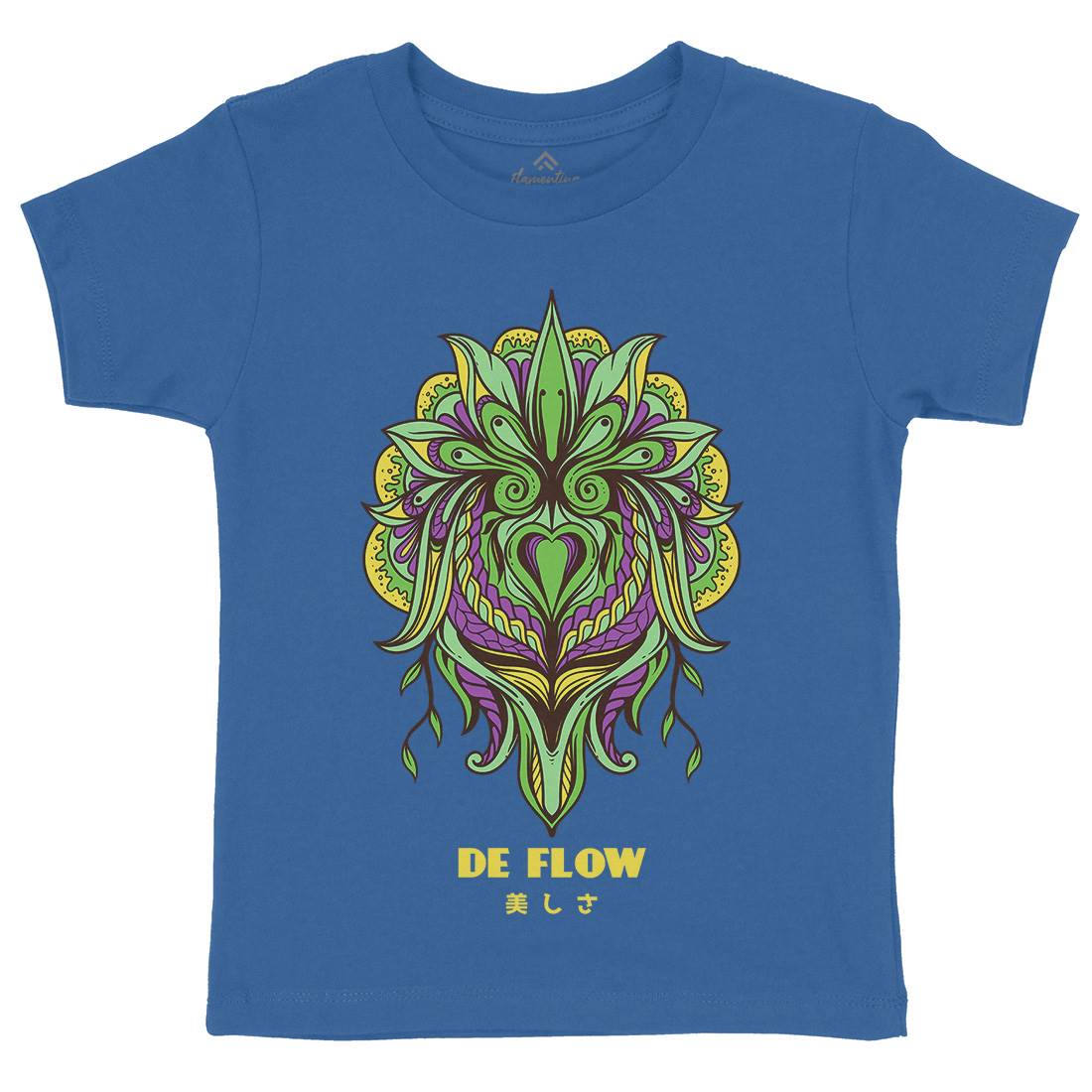 Flow Kids Crew Neck T-Shirt Art D751