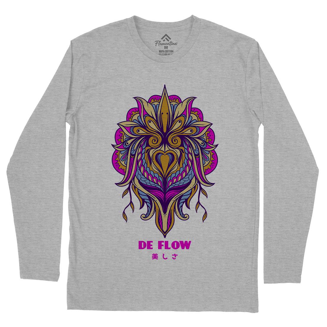 Flow Mens Long Sleeve T-Shirt Art D751