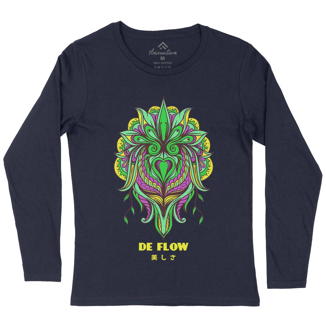 Flow Womens Long Sleeve T-Shirt Art D751