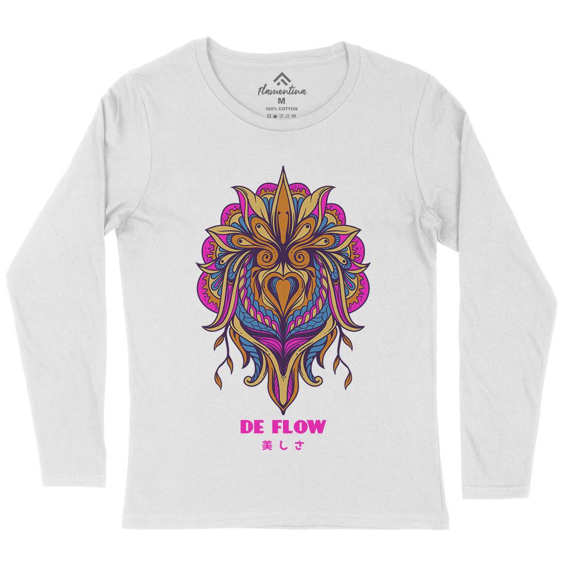 Flow Womens Long Sleeve T-Shirt Art D751