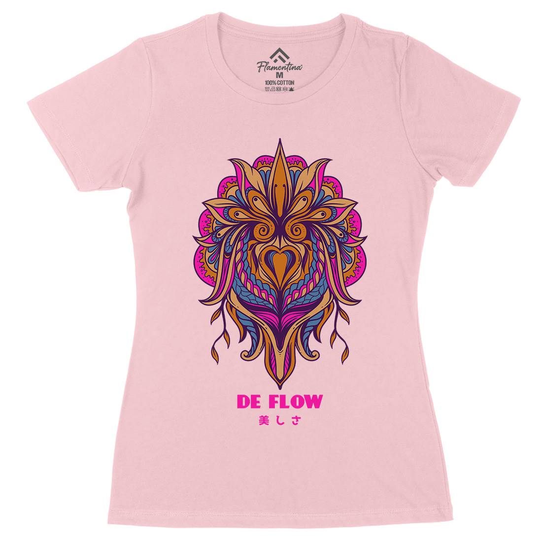 Flow Womens Organic Crew Neck T-Shirt Art D751