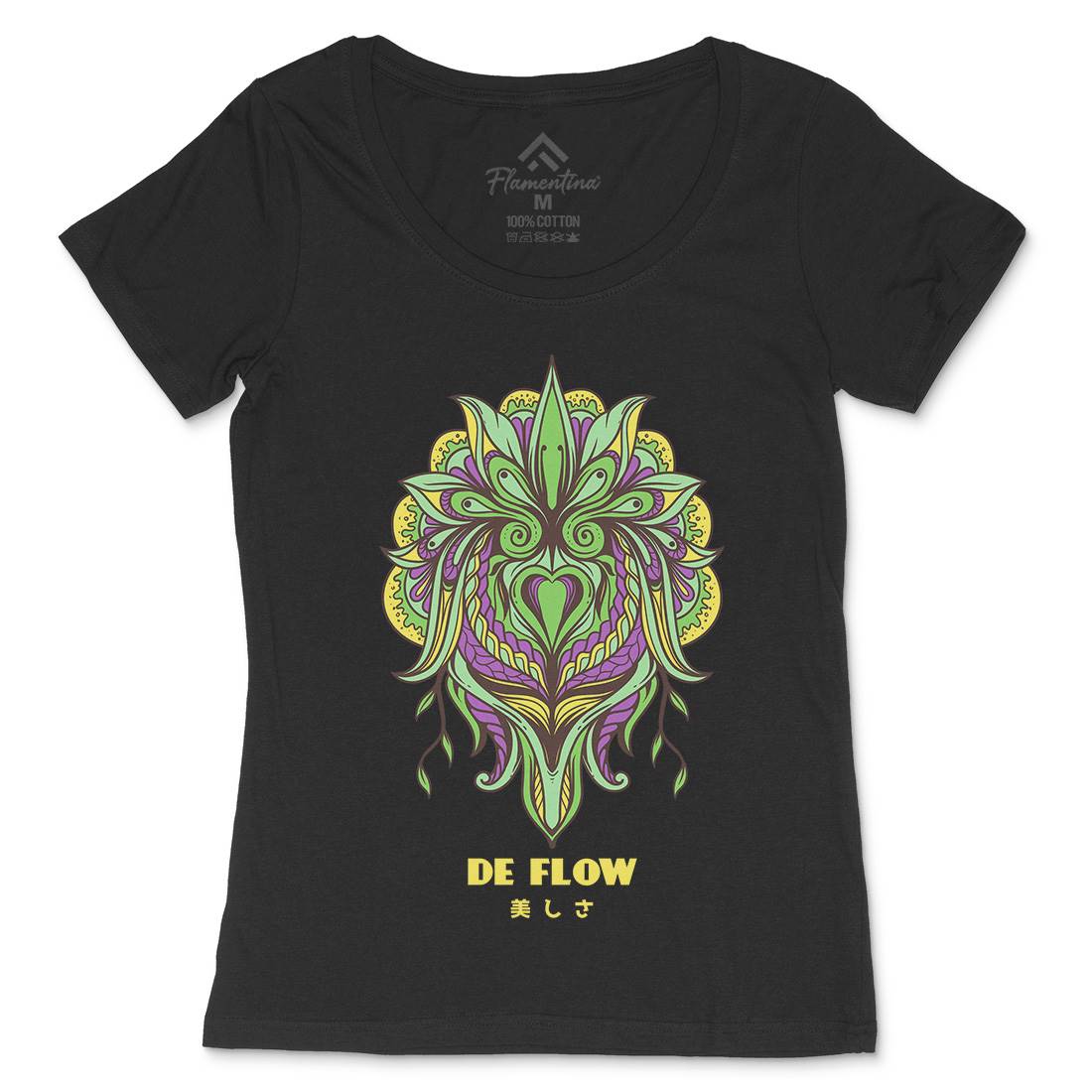Flow Womens Scoop Neck T-Shirt Art D751