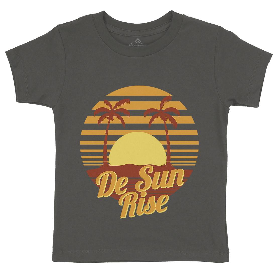 Sun Rise Kids Crew Neck T-Shirt Holiday D752