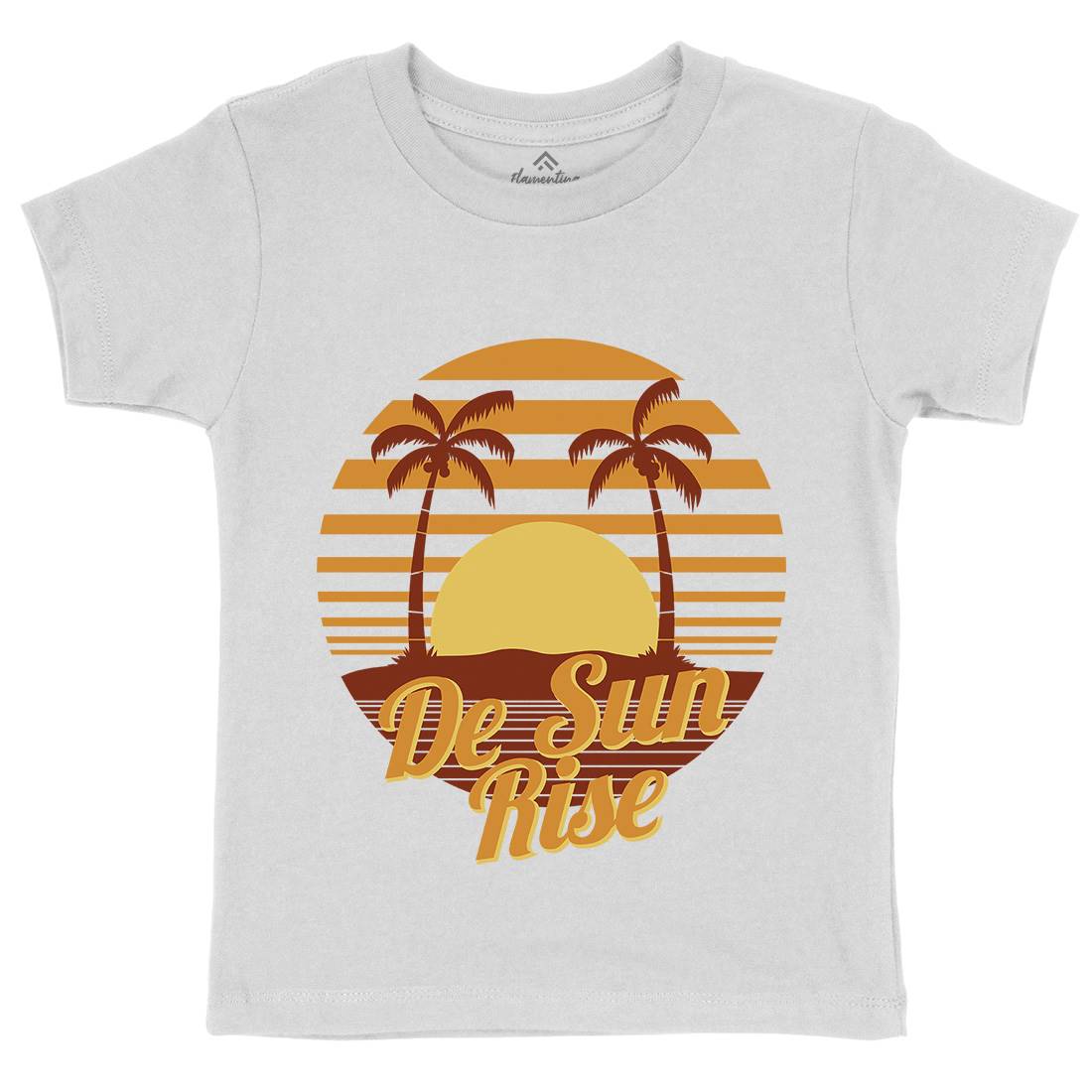 Sun Rise Kids Crew Neck T-Shirt Holiday D752