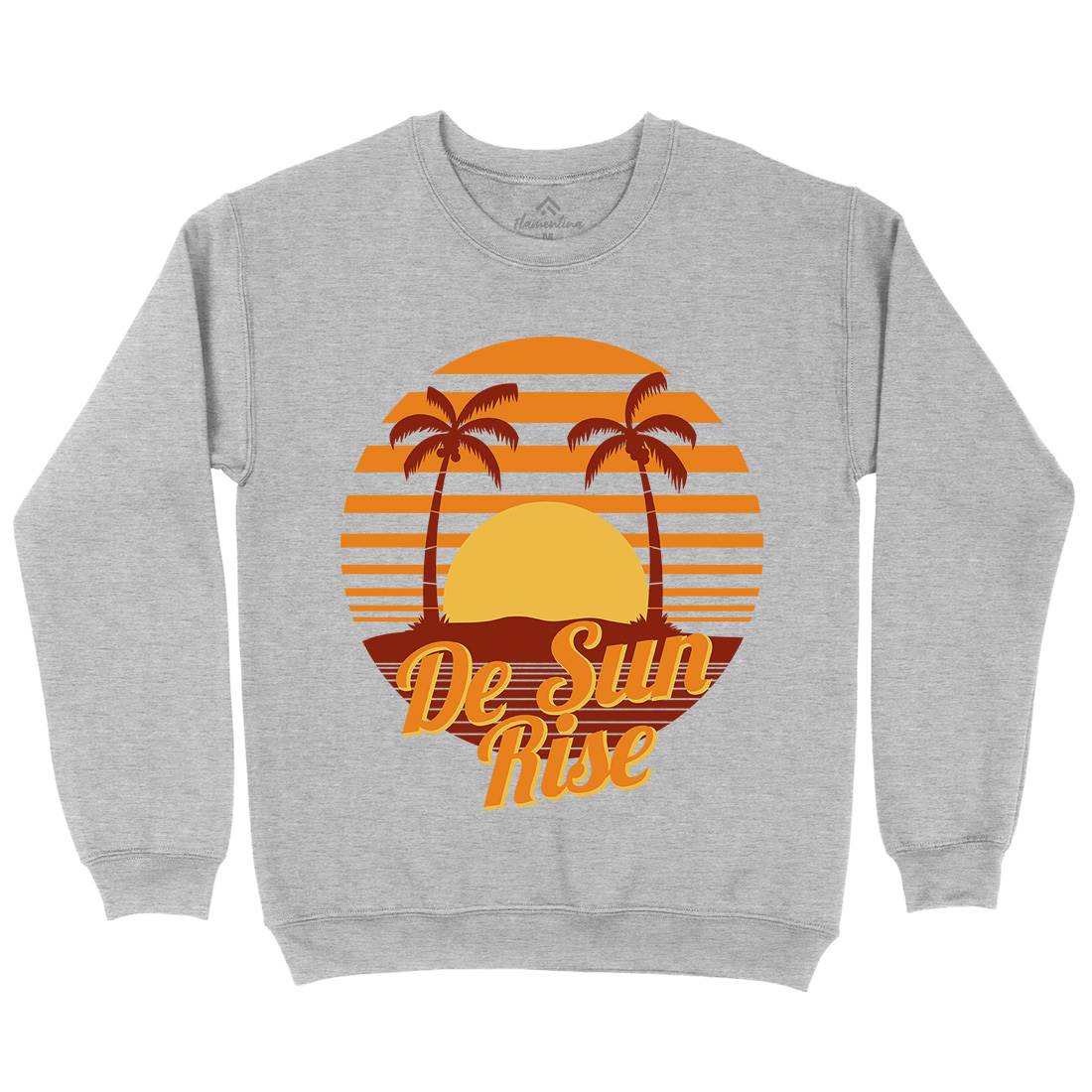 Sun Rise Mens Crew Neck Sweatshirt Holiday D752