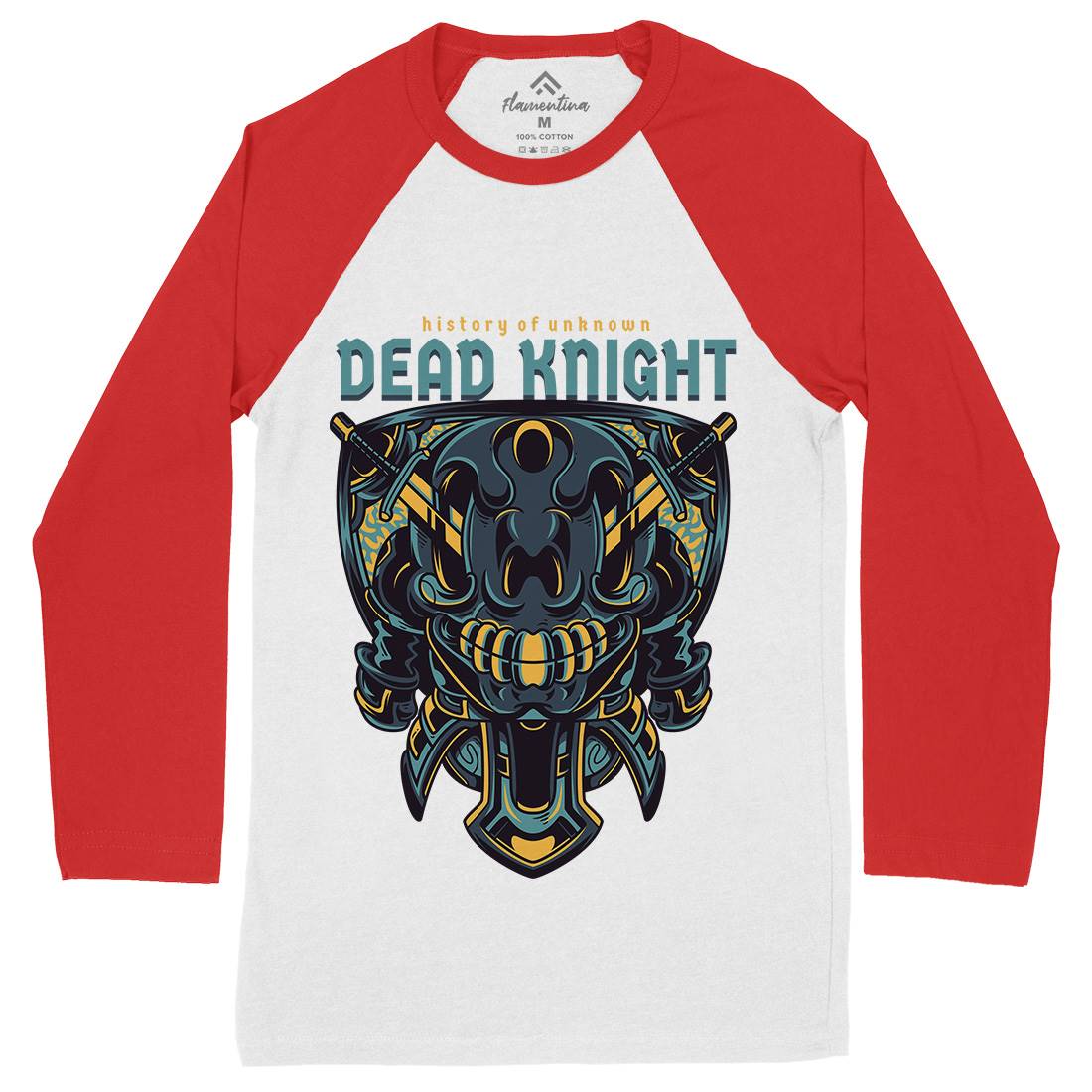 Dead Knight Mens Long Sleeve Baseball T-Shirt Warriors D753
