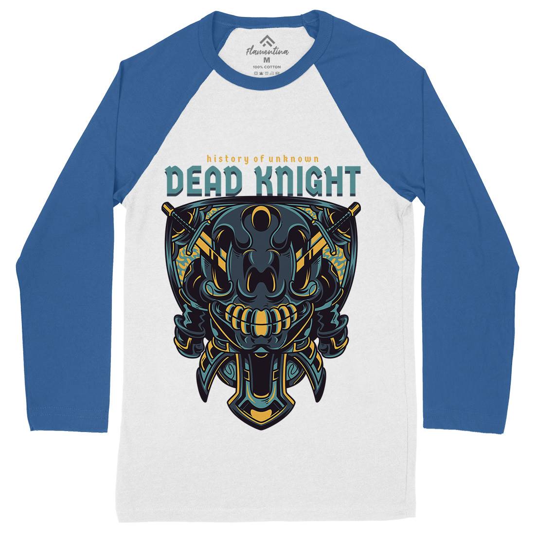 Dead Knight Mens Long Sleeve Baseball T-Shirt Warriors D753