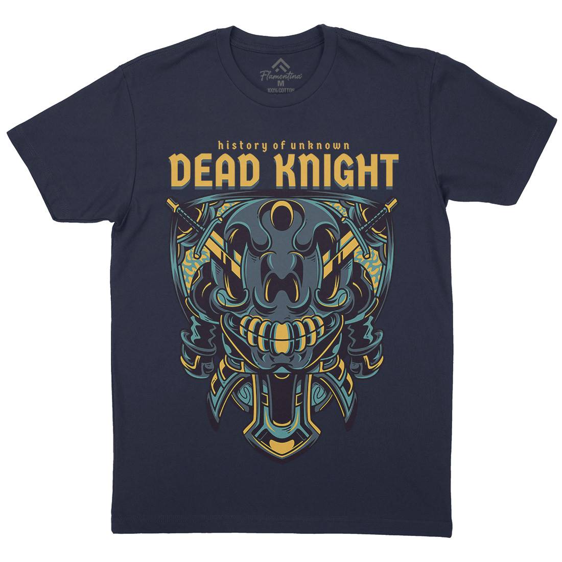 Dead Knight Mens Organic Crew Neck T-Shirt Warriors D753