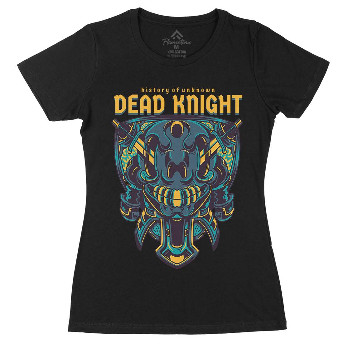 Dead Knight Womens Organic Crew Neck T-Shirt Warriors D753