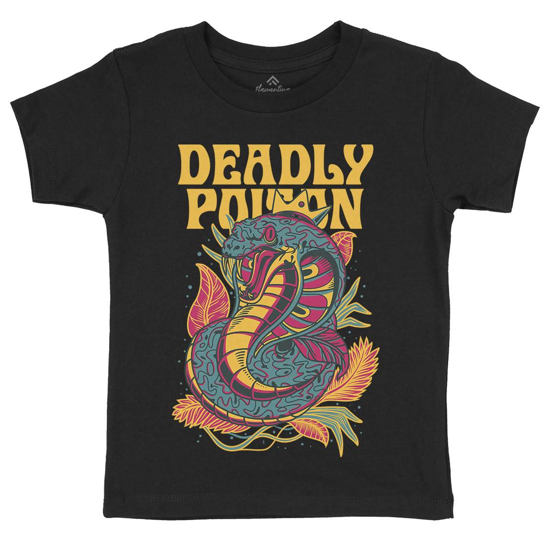 Deadly Poison Kids Crew Neck T-Shirt Animals D754