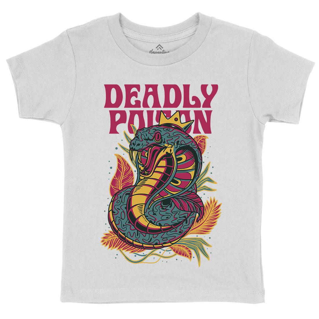 Deadly Poison Kids Crew Neck T-Shirt Animals D754