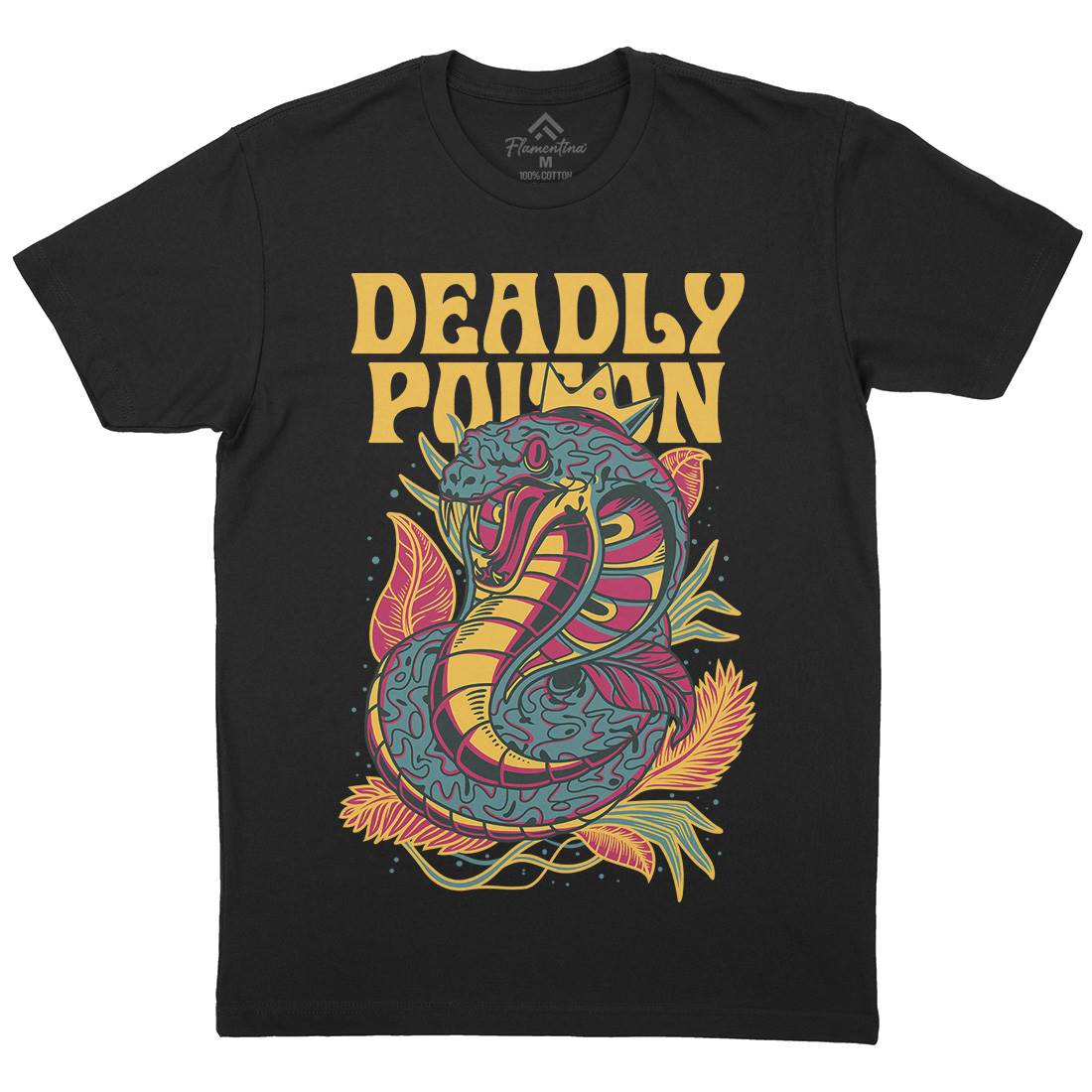 Deadly Poison Mens Crew Neck T-Shirt Animals D754