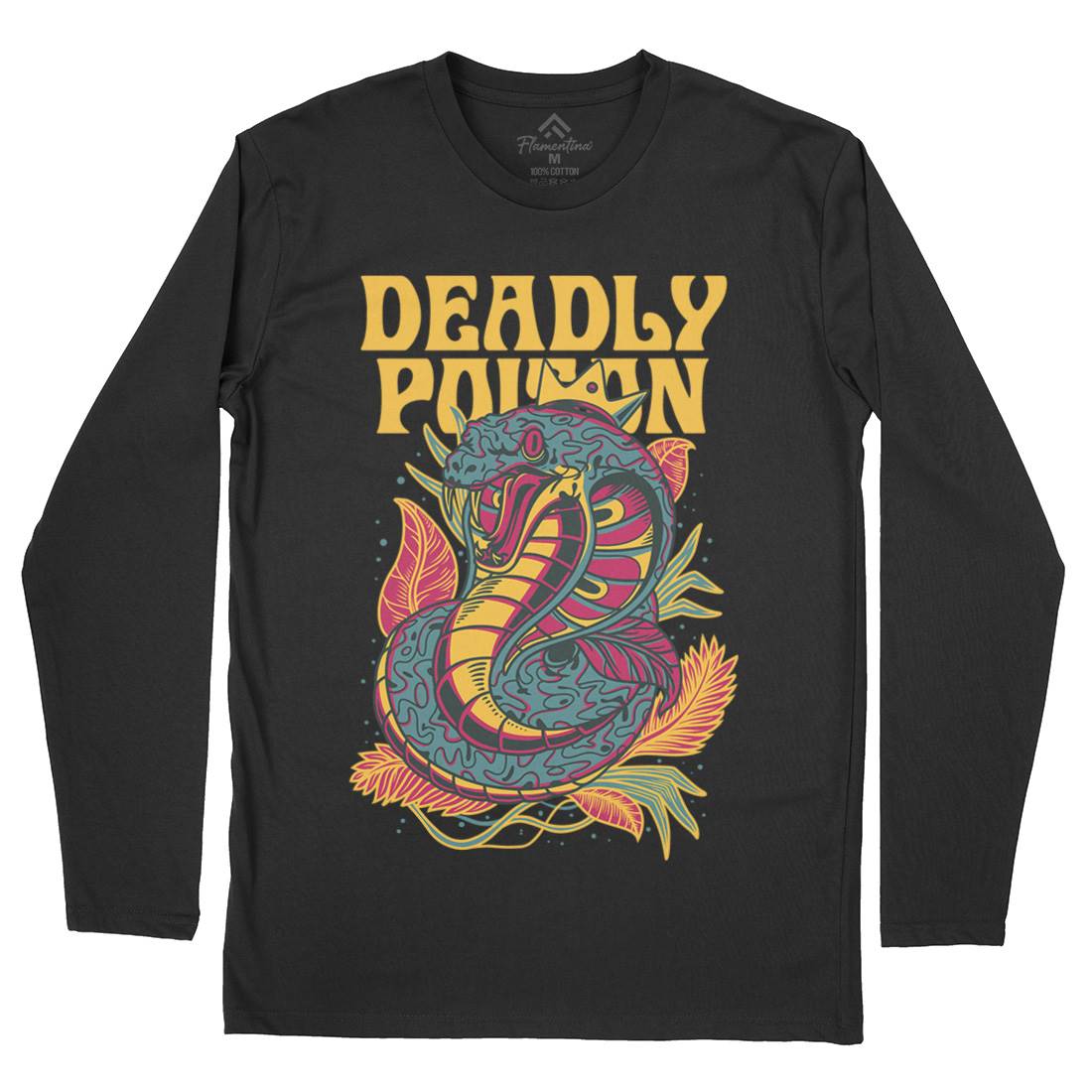 Deadly Poison Mens Long Sleeve T-Shirt Animals D754