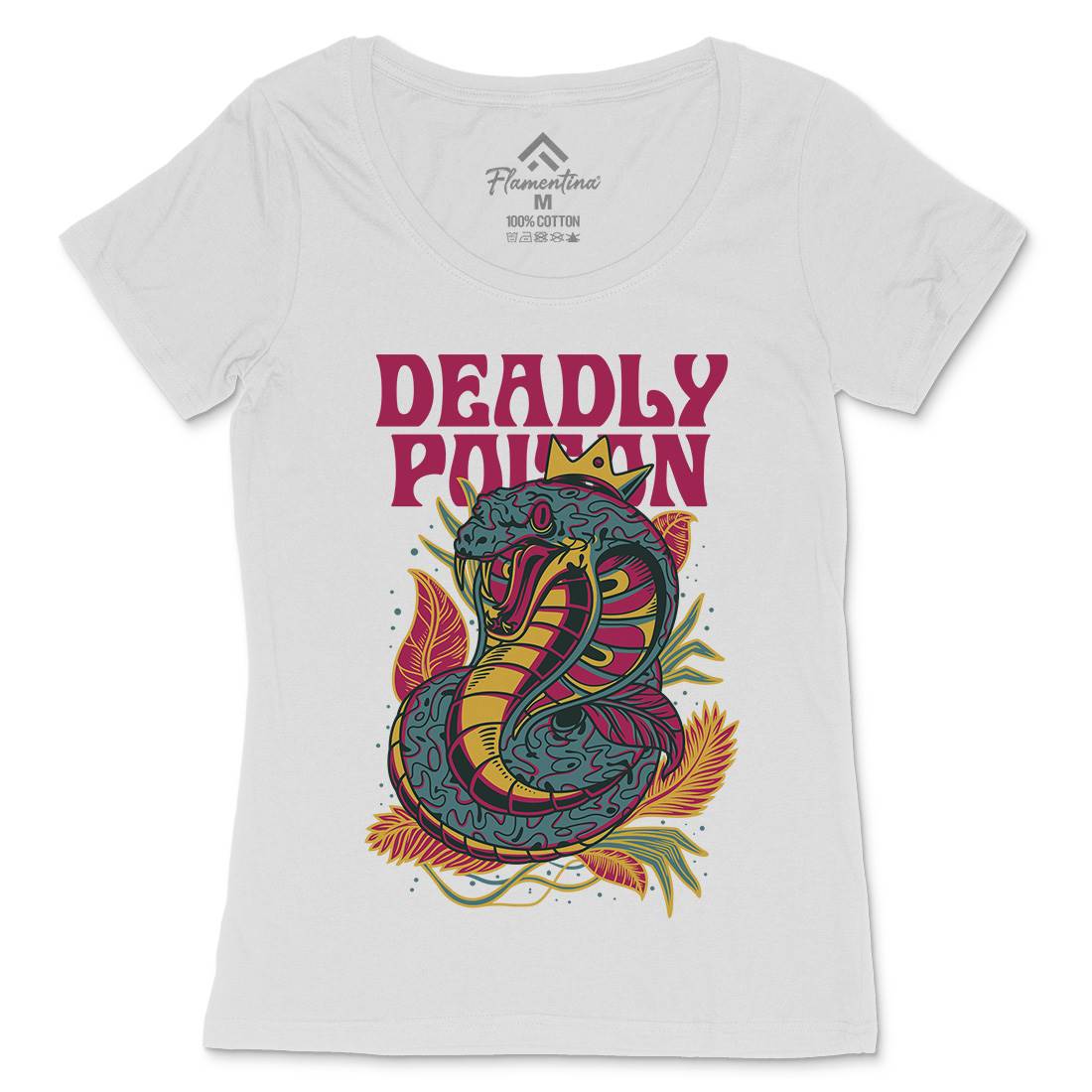 Deadly Poison Womens Scoop Neck T-Shirt Animals D754
