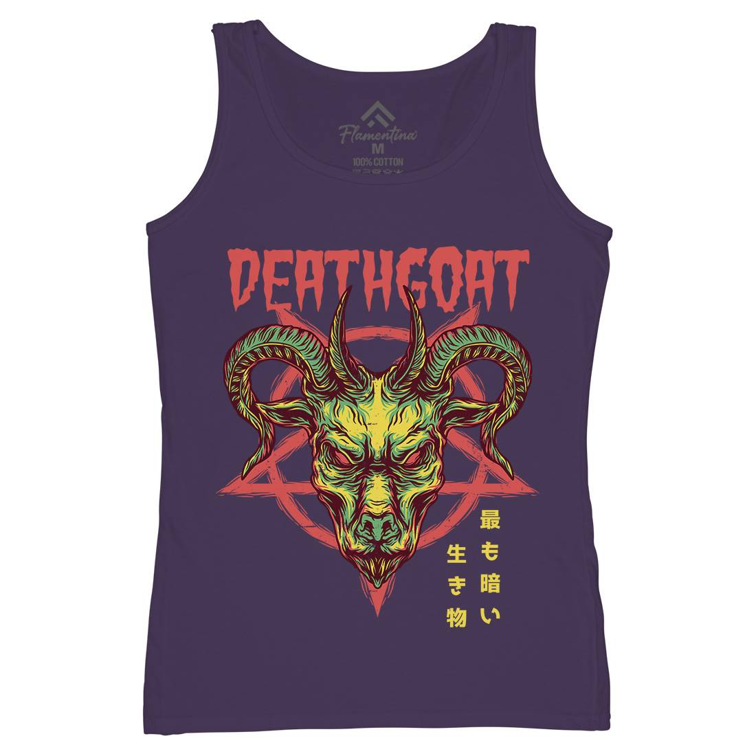 Death Goat Womens Organic Tank Top Vest Horror D755