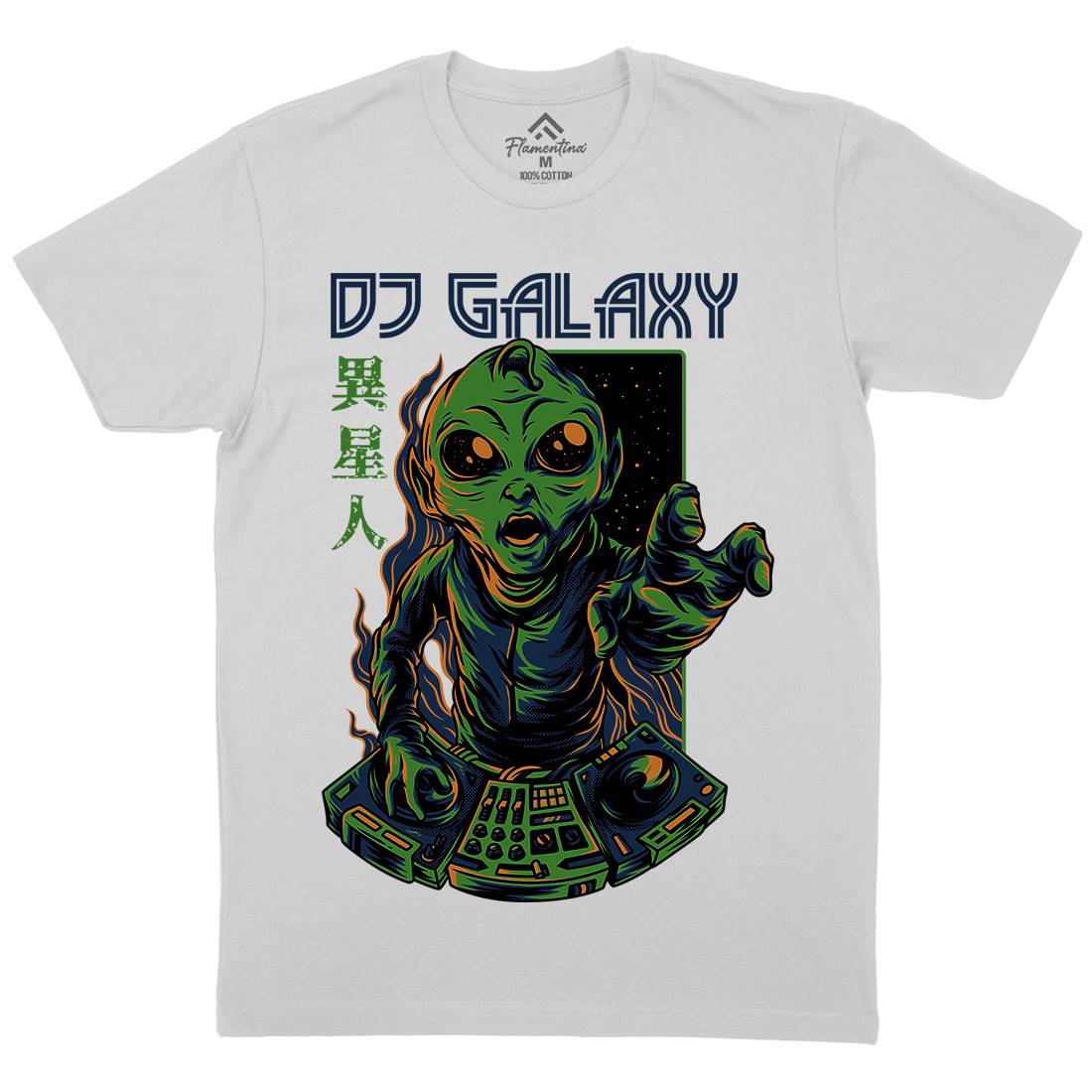 Dj Galaxy Mens Crew Neck T-Shirt Space D756