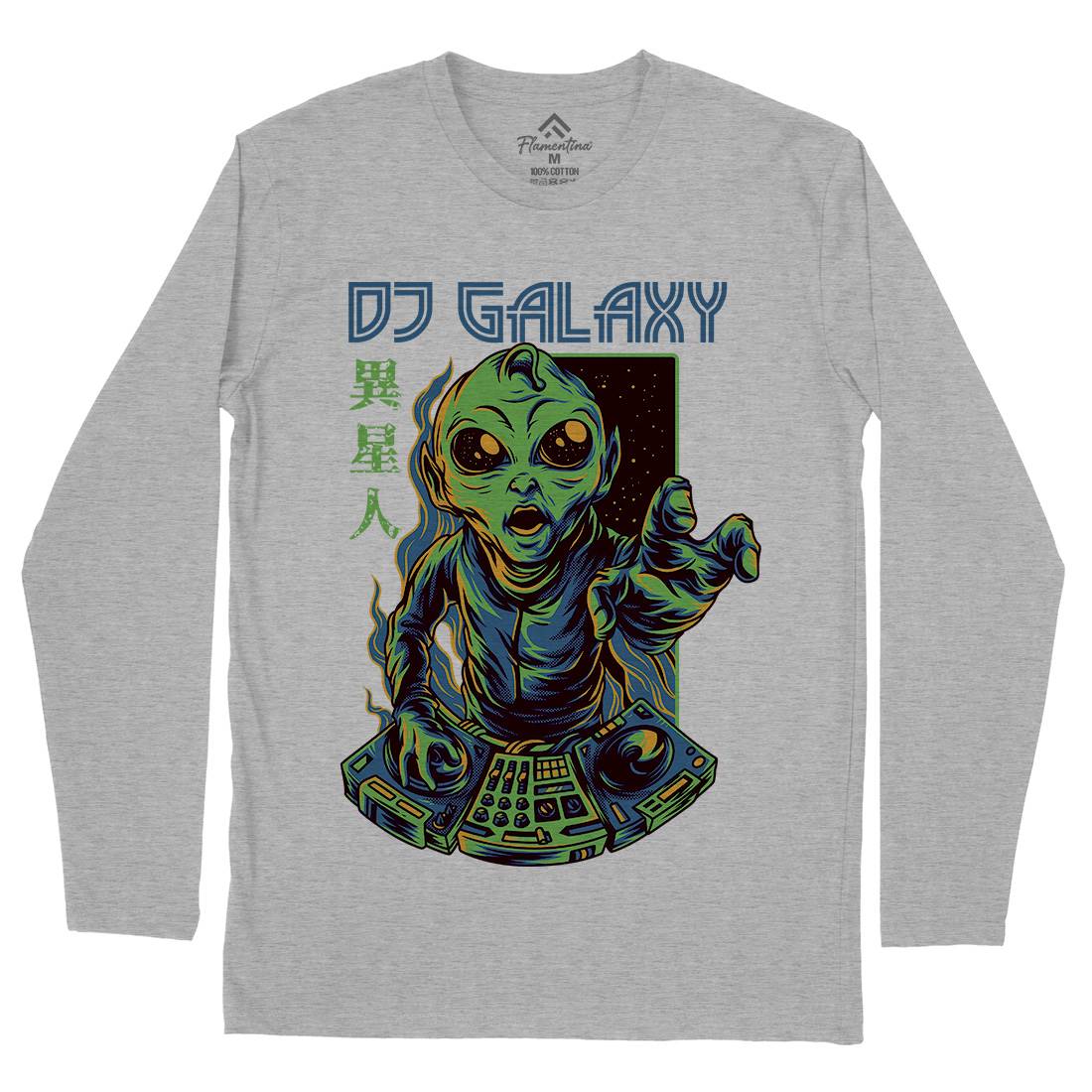Dj Galaxy Mens Long Sleeve T-Shirt Space D756