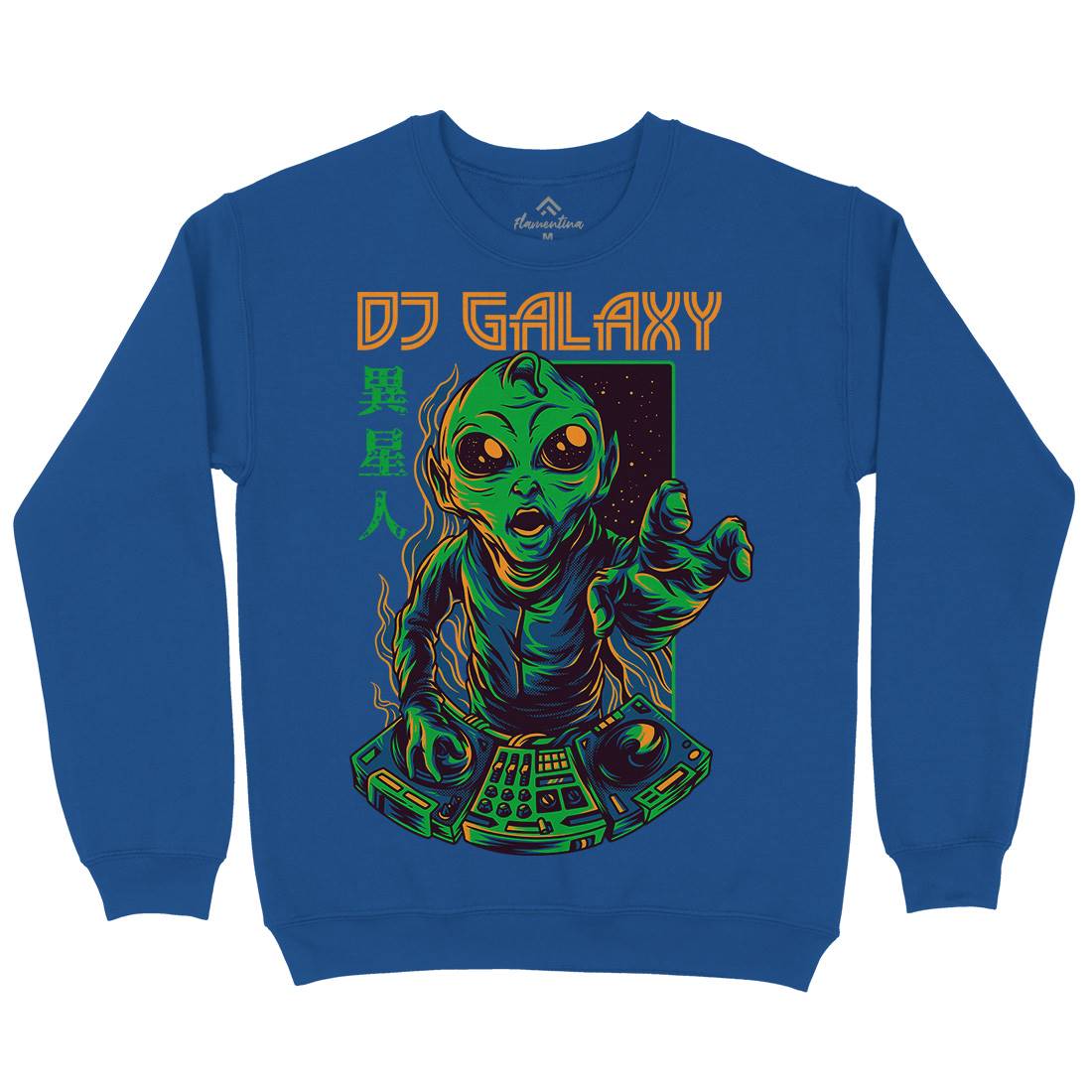 Dj Galaxy Mens Crew Neck Sweatshirt Space D756