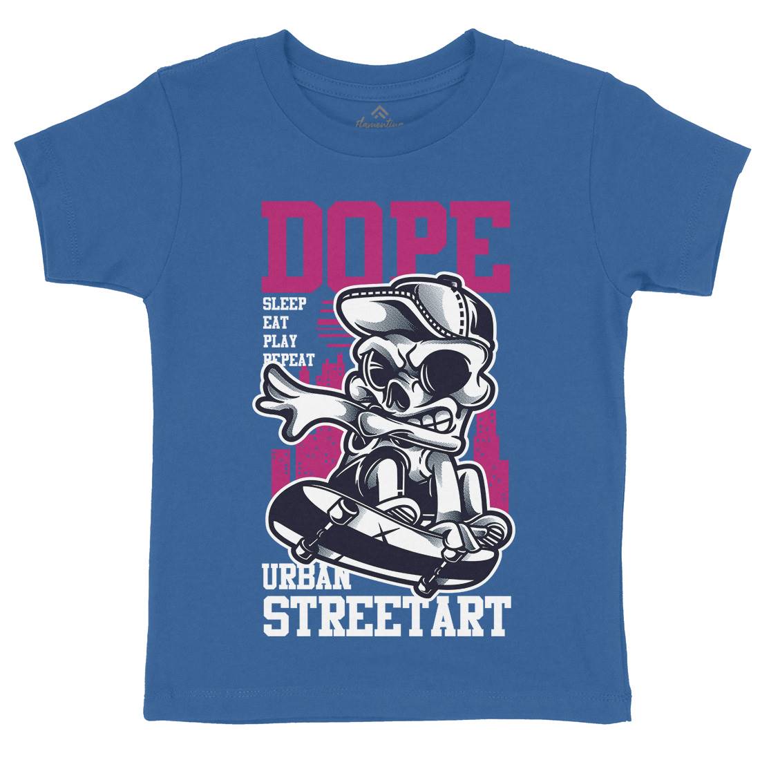 Dope Kids Crew Neck T-Shirt Skate D758