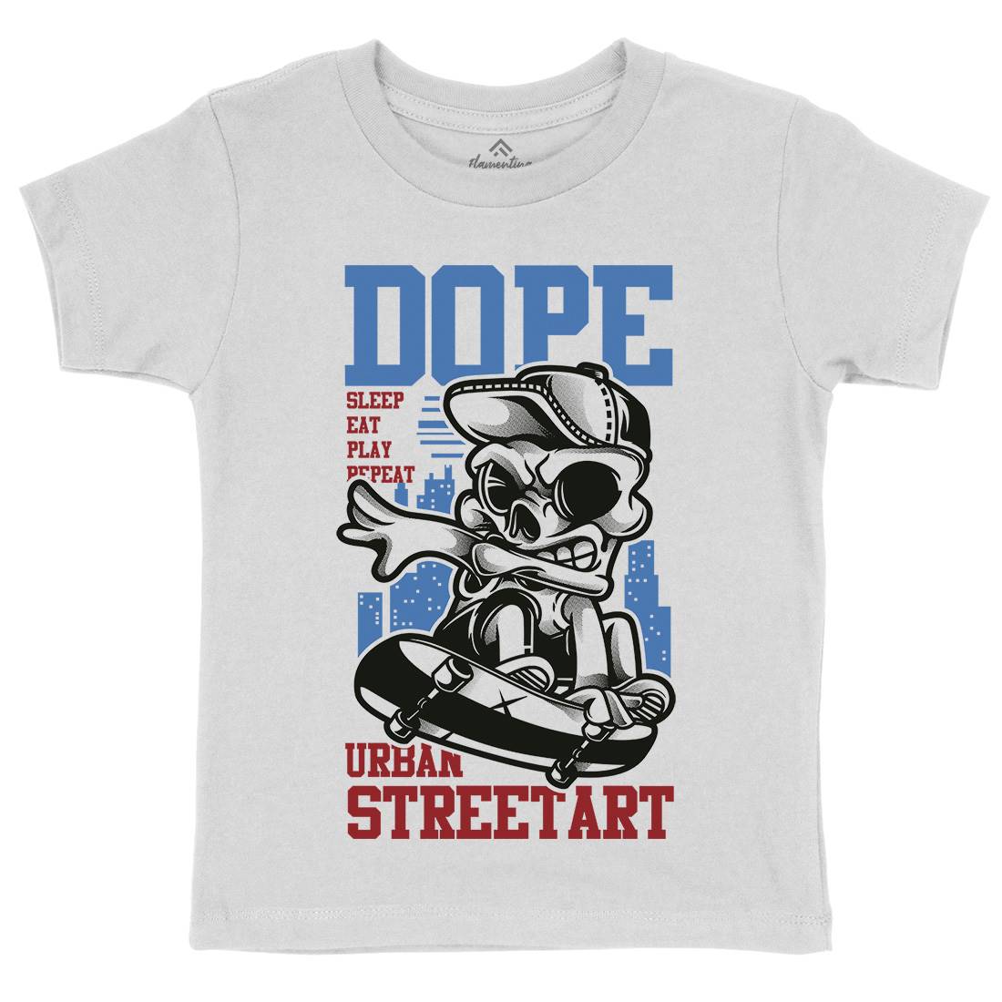 Dope Kids Crew Neck T-Shirt Skate D758