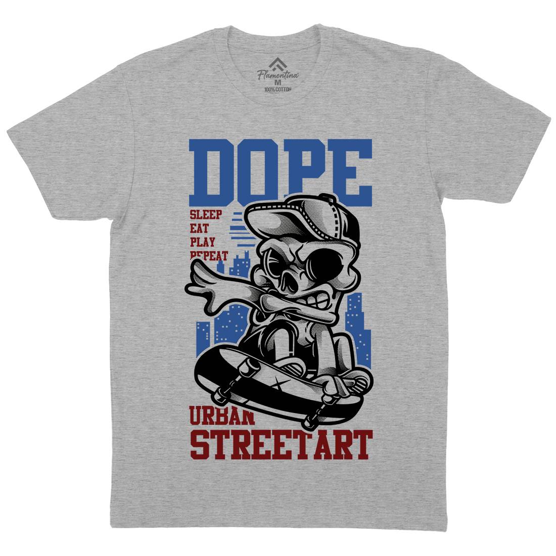 Dope Mens Crew Neck T-Shirt Skate D758