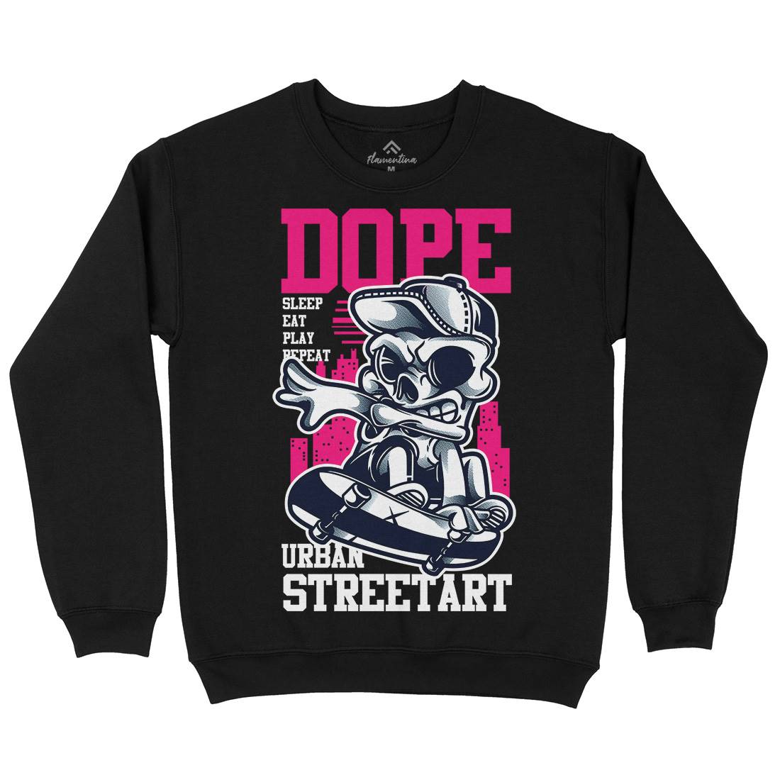 Dope Mens Crew Neck Sweatshirt Skate D758