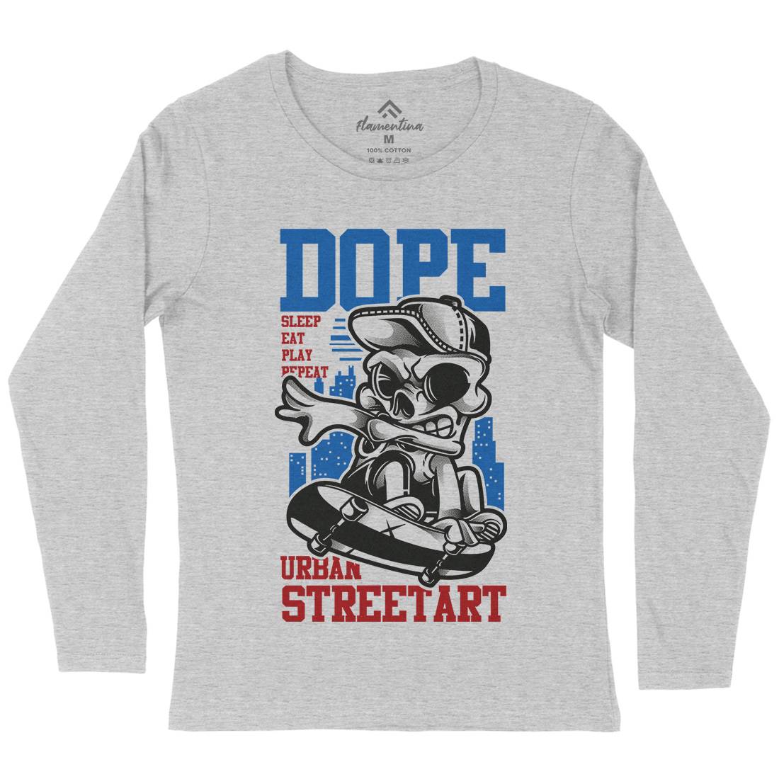 Dope Womens Long Sleeve T-Shirt Skate D758